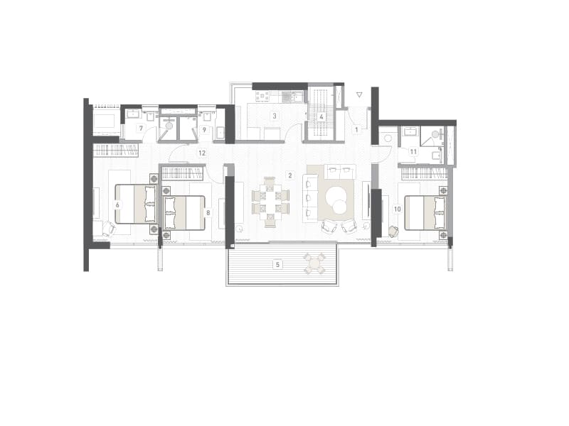 Floor plan of Majestique Evolvus &mdash; photo gallery, images, brochure, amenities, cost sheet, price breakup, availability details, RERA number, RERA certificate, possession date, layout plan, logo, floor plan, master plan, and location map showcasing project highlights and features.