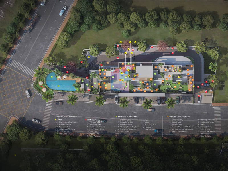 Floor plan of Majestique Evolvus &mdash; photo gallery, images, brochure, amenities, cost sheet, price breakup, availability details, RERA number, RERA certificate, possession date, layout plan, logo, floor plan, master plan, and location map showcasing project highlights and features.